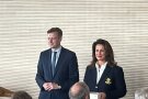 Landrat Dr. Bär und Staatsministerin Kaniber im Festsaal